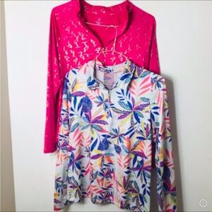 2 jackets Emerald 18 women pink medium large